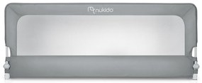 Bezpečnostná zábrana na posteľ 200 cm Nukido NK-228 sivá