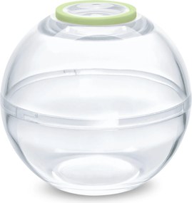 2 guľaté nádobky na uchovávanie potravín