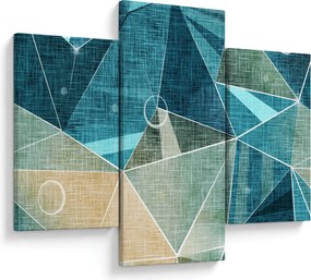Obraz - Tyrkysová abstrakcia (90x60 cm)
