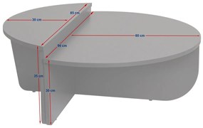 Konferenčný stolík Orion Grey