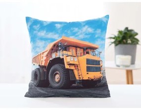 Carbotex Obliečka na vankúšik 40 × 40 cm – Mining Dump Truck