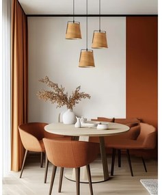 Luster na lanku MILBURY 1xE27/40W/230V hnedá