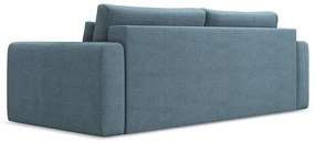 Svetlomodrá rozkladacia/s úložným priestorom pohovka 238 cm Kapua – Makamii