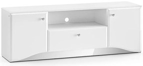 TV stolík Glamour 03 Lesklá biela