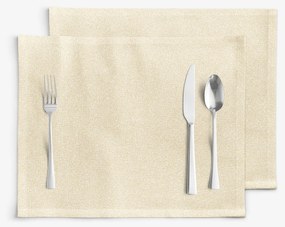 Goldea vianočné exkluzívne prestieranie na stôl - zlaté s trblietkami - sada 2ks 30 x 40 cm