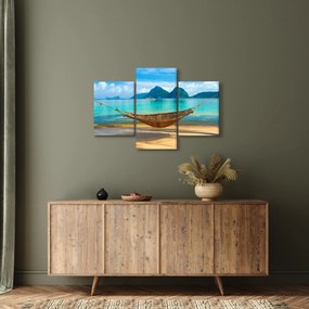 Obrázok hojdacej siete na pláži 3 (90x60 cm)