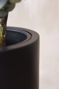 Kvetináč ESCADA, sklolaminát, výška 90 cm, čierna