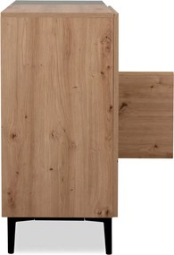 Skrinka 2-dverová Nola, dub artisan/čierna