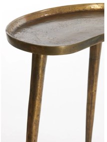 Kovový odkladací stolík 30x53 cm Lienz – Light &amp; Living