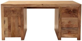 furniture-nabytek.cz - Dřevěný psací stůl z masivního dřeva mango 160x76x80