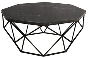 Konferenčný stolík Diamond 90 cm čierny mramor
