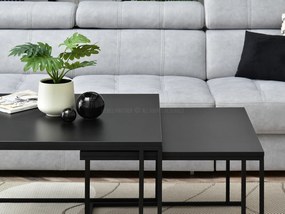 Set 2 konferenčných stolíkov Destapamos (čierna). Akcia -20%. Vlastná spoľahlivá doprava až k Vám domov. 1137367
