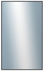 DANTIK - Zrkadlo v rámu, rozmer s rámom 60x100 cm z lišty Hliník čierna (7003021)