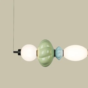 LED Luster na lanku ASCOLI LED/24W/230V pestrofarebná