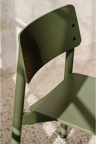 Zelená stohovateľná jedálenská stolička Wem – noo.ma