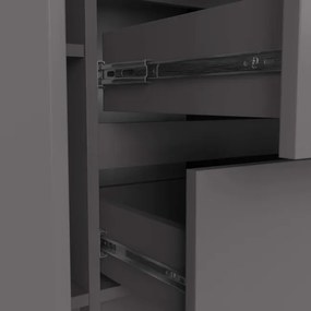 Komoda K100 2D 3SZ sivá