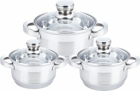 Wellhox 6 kusový set hrncov z nehrdzavejúcej ocele WellHome +