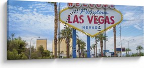 Obraz - Las Vegas (s hodinami) (90x30 cm)