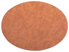 Oranžovo-hnedé prestieranie z imitácie kože ZicZac Troja, 33 x 45 cm