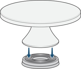 Otočný stojan na tortu