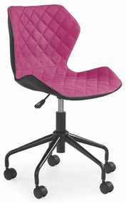 Halmar Detská stolička Matrix, čierna/ružová