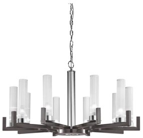 Kolarz 6009.81060 - Luster na reťazi RAGGIO 10xE14/25W/230V matný chróm