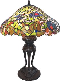 Stolná lampa Tiffany Emmi - Ø 57 * 83 cm E27 / max 3 * 40W