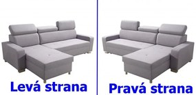 Rohová sedacia súprava Milo Mini, Ľavá, sivá (gobi 13)