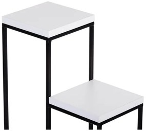 Stojan na kvety KASKADA 70x34 čierna/biela