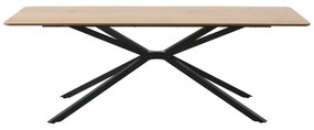 Jedálenský stôl s doskou v dubovom dekore 100x200 cm Cesura – Unique Furniture