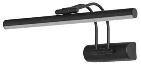 Nástěnná LED lampa Flut 35 cm černá