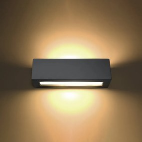 Sollux Lighting Nástenné keramické svietidlo VEGA sivé