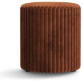 Menčestrový taburet v tehlovej farbe Dia – Micadoni