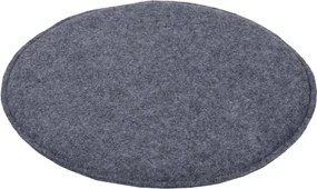 Podsedák na stoličky Davos, antracitový, okrúhly 38 cm%