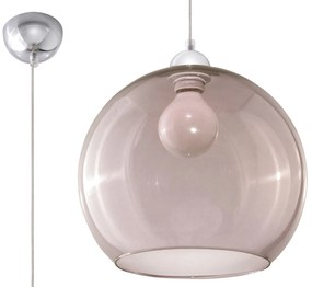 SOLLUX LIGHTING Závesné osvetlenie BALL, 1x E27, 60W, 30cm, guľaté, grafitované