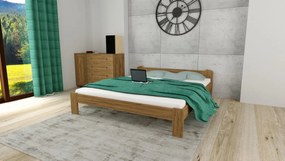 ComfortMatrace Posteľ z masívu borovice ISABELA+rošt ZADARMO 160x200 cm Rozměr: 160x200 cm, Barva: jelša