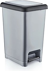 Odpadkový kos BINNIE šedý/černý
