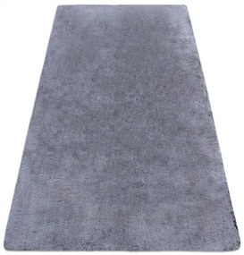 Moderný prateľný koberec LAPIN Shaggy,  čierny/ slonová kosť