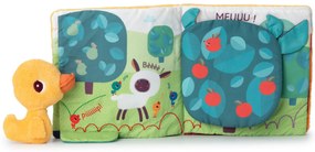 Lilliputiens - textilná knižka - Káčer Gaspard na farme