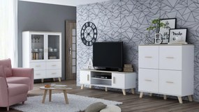 Cama Biela komoda Lotus 4D
