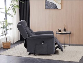 Polohovacie kreslo sivé, elektrické TV-7072 GREY2