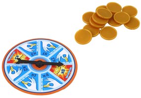 LEAN TOYS Arkádová hra - Shark Pirate Exploding Coins, koleso na točenie