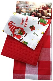 Bavlnené kuchynské utierky Noel 3ks