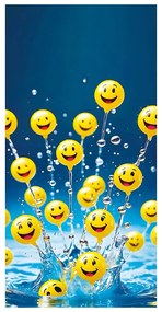 PLÁŽOVÁ OSUŠKA Z MIKROVLÁKNA SMILE 100X180 CM VZOROVANÁ