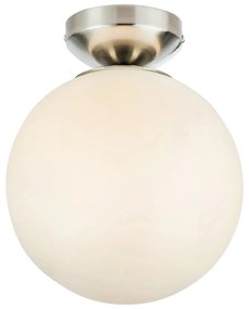 Biele/v striebornej farbe stropné svietidlo so skleneným tienidlom Stintino – Markslöjd