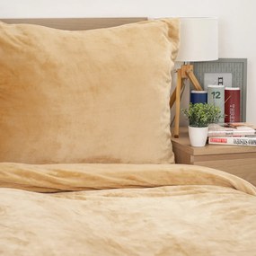 4home obliečky mikroflanel béžová, 140 x 200 cm, 70 x 90 cm