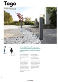 Redo 9265 - Vonkajšie nástenné svietidlo TOGO 1xE27/13W/230V IP44