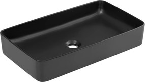 Comad Keramické umývadlo na dosku UM-6275 SLIM 60, čierna mat