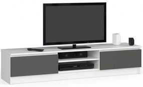 TV stolík Katalina (biela + sivá). Akcia -12%. Vlastná spoľahlivá doprava až k Vám domov. 1070710