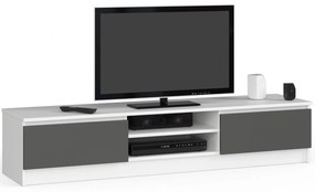TV stolík Katalina (biela + sivá). Akcia -22%. Vlastná spoľahlivá doprava až k Vám domov. 1070710